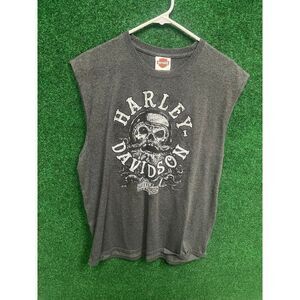 2018 Harley Davidson Y2K Gray XL T-Shirt Huge Graphic UNISEX Men's